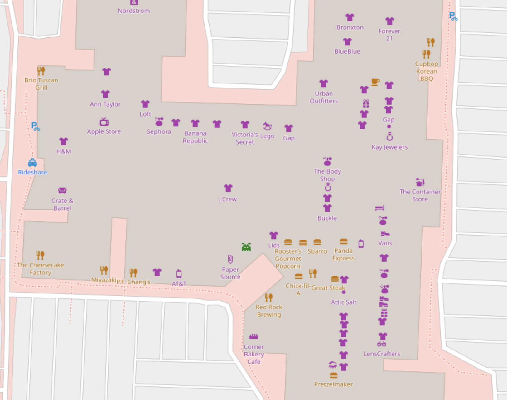 micro mapping malls with every door