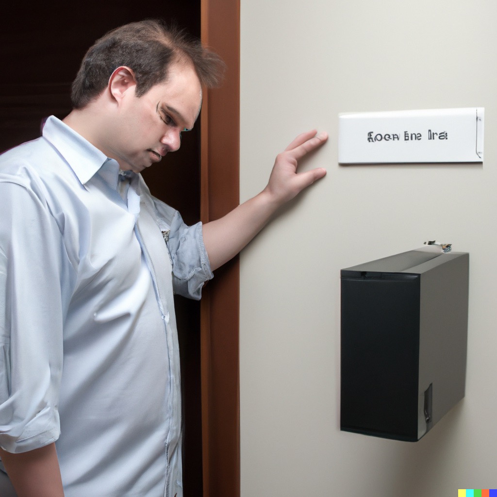 a man getting rid of cruft in is life by shutting off his home server.