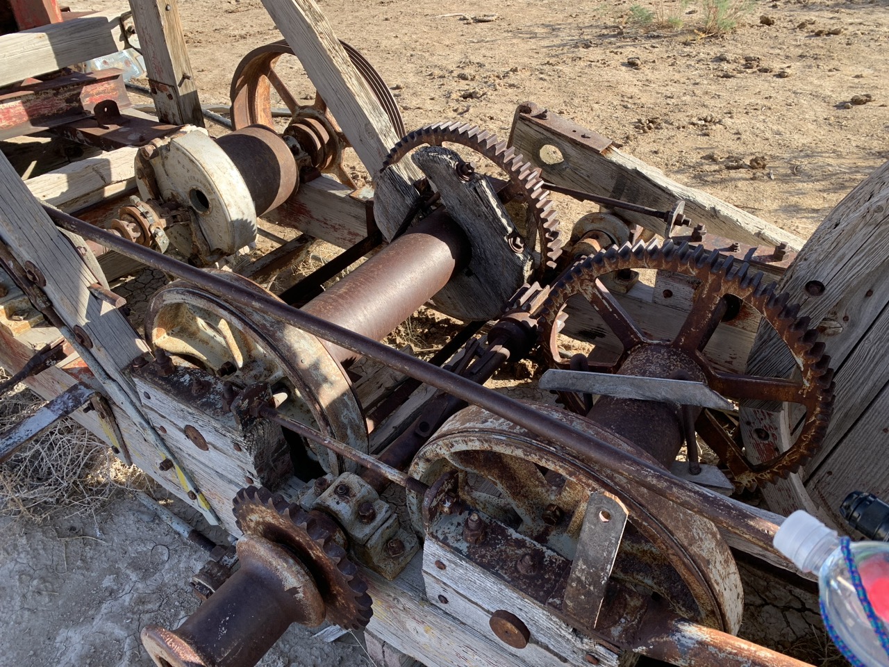 Deserted truck in the desert