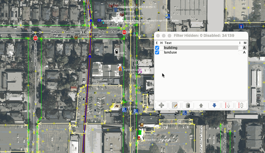 animated GIF showing the effect of selecting and unselecting the various checkboxes by each filter